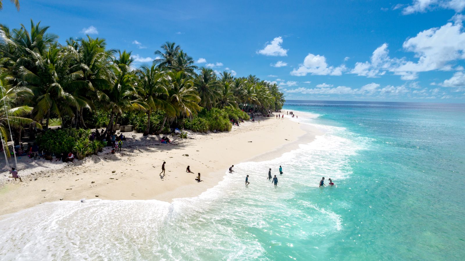 White sand and turquoise water on the Caribbean coast