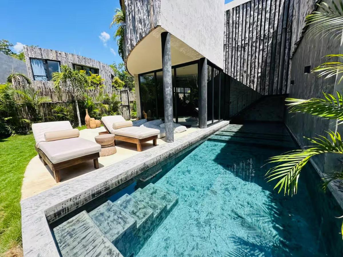 Villa pool in the Tulum jungle